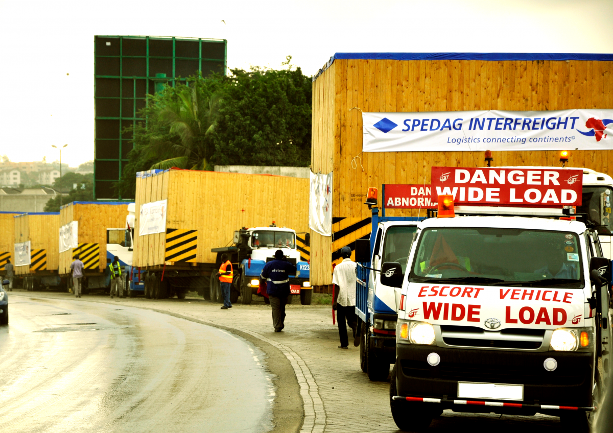 "Escorting cargo for breweries contracted by Spedaginterfreight"